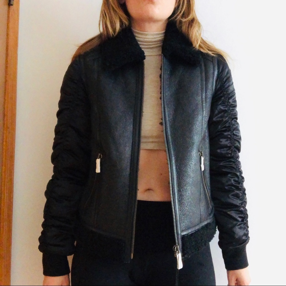 Andrew Marc Tally Shearling Bomber